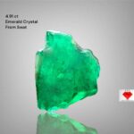 New Arrival: A 4.91 ct Swat Emerald Crystal with Impressive Dimensions