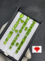 61 Carat Peridot Gemstone: Round, Trillion, Emerald, Cushion Cut from Pakistan