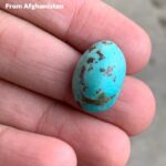 23.40ct Afghan Turquoise Cabochon: A Bold Stone with Sculpted Depth