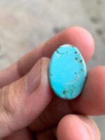 23.40ct Afghan Turquoise Cabochon: A Bold Stone with Sculpted Depth - Image 3