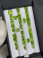 61 Carat Peridot Gemstone: Round, Trillion, Emerald, Cushion Cut from Pakistan - Image 4