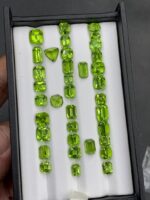 61 Carat Peridot Gemstone: Round, Trillion, Emerald, Cushion Cut from Pakistan - Image 6