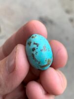 23.40ct Afghan Turquoise Cabochon: A Bold Stone with Sculpted Depth - Image 6