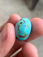 23.40ct Afghan Turquoise Cabochon: A Bold Stone with Sculpted Depth - Image 8