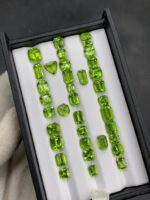 61 Carat Peridot Gemstone: Round, Trillion, Emerald, Cushion Cut from Pakistan - Image 8