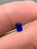 Rare 0.240 ct Flurorescent Blue Hauyne - Emerald Cut - Image 4