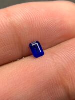 Rare 0.240 ct Flurorescent Blue Hauyne - Emerald Cut - Image 5