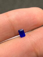 Rare 0.240 ct Flurorescent Blue Hauyne - Emerald Cut - Image 6