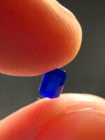 Rare 0.240 ct Flurorescent Blue Hauyne - Emerald Cut - Image 8