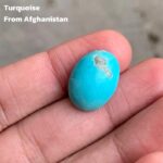 Afghan Turquoise Cabochon: 17.18ct Oval Gemstone