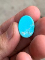 Afghan Turquoise Cabochon: 17.18ct Oval Gemstone - Image 11