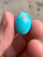 Afghan Turquoise Cabochon: 17.18ct Oval Gemstone - Image 5