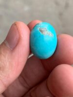 Afghan Turquoise Cabochon: 17.18ct Oval Gemstone - Image 6