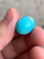 Afghan Turquoise Cabochon: 17.18ct Oval Gemstone - Image 7