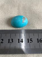 Afghan Turquoise Cabochon: 17.18ct Oval Gemstone - Image 8