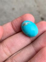 Afghan Turquoise Cabochon: 17.18ct Oval Gemstone - Image 9