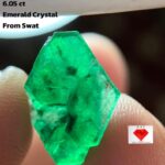 A Rare Natural Wonder: 6.05 Carat Emerald Crystal from Swat Valley, Pakistan