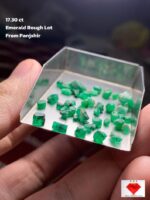 Raw Panjshir Emerald Lot – 17.30 Carats of Untouched Green
