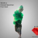 102.80-Carat Swat Emerald Specimen: A Giant Emerald Column Shaped by the Earth