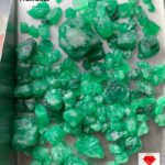 60.30ct Swat Emerald Rough Lot (11x10x9mm): Natural Uncut Crystals with Rich Green Color
