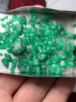 60.30ct Swat Emerald Rough Lot (11x10x9mm): Natural Uncut Crystals with Rich Green Color - Image 3