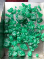 60.30ct Swat Emerald Rough Lot (11x10x9mm): Natural Uncut Crystals with Rich Green Color - Image 4