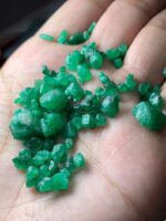 60.30ct Swat Emerald Rough Lot (11x10x9mm): Natural Uncut Crystals with Rich Green Color - Image 6
