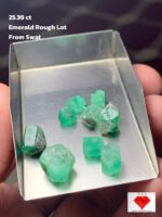 A 25.39 ct Emerald Rough Lot from Swat: Natural Beauty in Its Purest Form