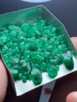77.30ct Swat Emerald Rough Lot (7x7x6mm): Fine Natural Crystals for Faceting or Collection - Image 4