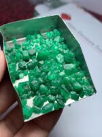 77.30ct Swat Emerald Rough Lot (7x7x6mm): Fine Natural Crystals for Faceting or Collection - Image 8