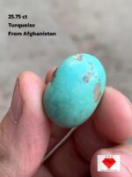 Impressive 25.75 ct Afghan Turquoise Cabochon – 24.30 × 16.92 × 10.27 mm