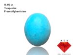 11.40-Carat Afghan Turquoise: A Petite Gem of Timeless Charm