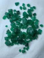 55.05ct Swat Emerald Rough Lot (11x8x9mm): Natural Untreated Crystals with Rich Green Color - Image 2