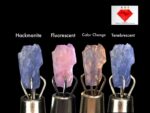 Rare 0.780 ct Hackmanite with Strong Tenebrescent Color Change and Fluorescent from Afghanistan