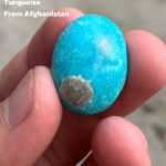 25.58ct Afghan Turquoise Cabochon: Striking Size with Graceful Proportions