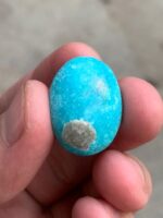 25.58ct Afghan Turquoise Cabochon: Striking Size with Graceful Proportions - Image 11