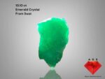 10.10 ct Natural Emerald Crystal from Swat Valley – Elongated Elegance with Remarkable Weight