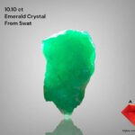 10.10 ct Natural Emerald Crystal from Swat Valley – Elongated Elegance with Remarkable Weight