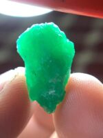10.10 ct Natural Emerald Crystal from Swat Valley – Elongated Elegance with Remarkable Weight - Image 2