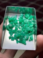 36.84 ct Swat Emerald Rough Lot – Nature’s Unpolished Green - Image 5