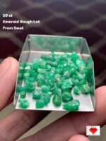50 ct Emerald Rough Lot Swat – Authentic Crystals in Raw Form