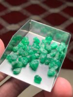 44.70 ct Emerald Rough Lot Swat – Natural Crystals with Broad Faces - Image 2