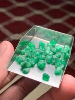 44.70 ct Emerald Rough Lot Swat – Natural Crystals with Broad Faces - Image 5
