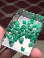 44.70 ct Emerald Rough Lot Swat – Natural Crystals with Broad Faces - Image 8