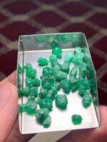 44.70 ct Emerald Rough Lot Swat – Natural Crystals with Broad Faces - Image 10
