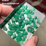 51.30 ct Emerald Rough Lot Swat – Natural Crystals with Elegant Form