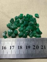 51.30 ct Emerald Rough Lot Swat – Natural Crystals with Elegant Form - Image 10