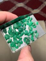 51.30 ct Emerald Rough Lot Swat – Natural Crystals with Elegant Form - Image 12