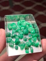 51.30 ct Emerald Rough Lot Swat – Natural Crystals with Elegant Form - Image 2