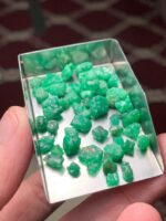 51.30 ct Emerald Rough Lot Swat – Natural Crystals with Elegant Form - Image 6